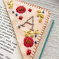 Personalized and embroidered bookmark, unique and elegant 